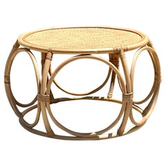 Coastal Bent Rattan Coffee Table