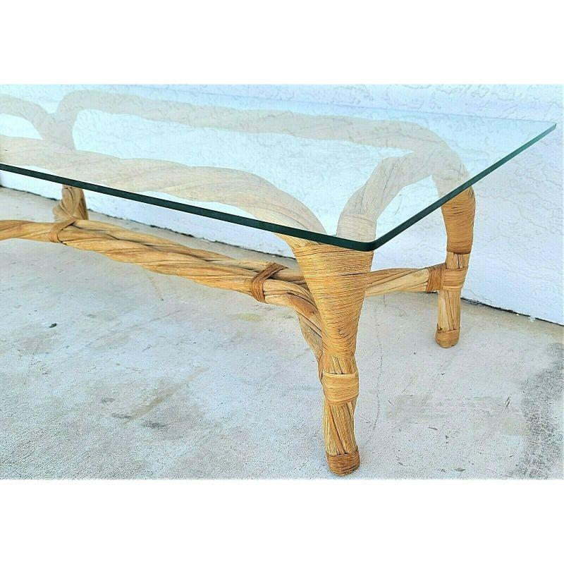 round bamboo coffee table