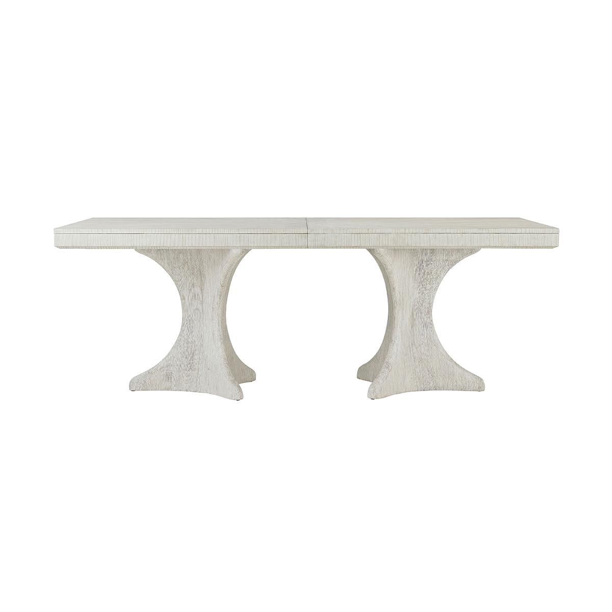 Modern Coastal Breeze Extension Dining Table For Sale