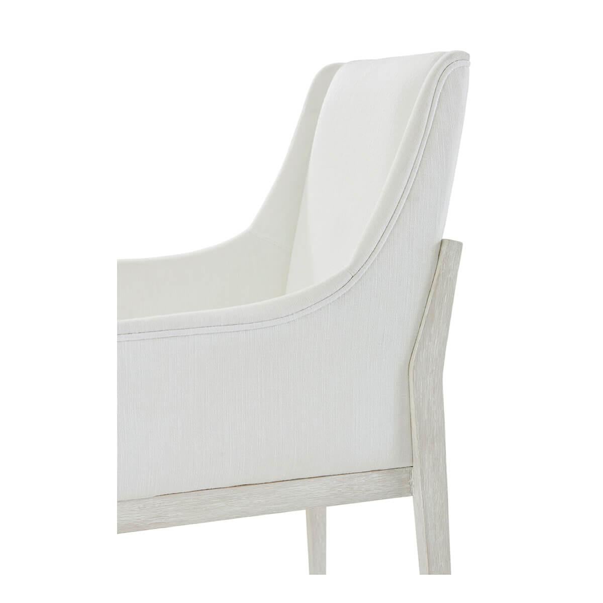 Coastal Breeze Upholstered Arm Chair In New Condition For Sale In Westwood, NJ