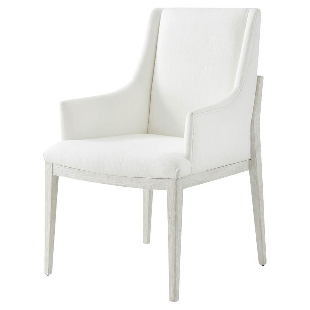 Coastal Breeze Upholstered Arm Chair For Sale