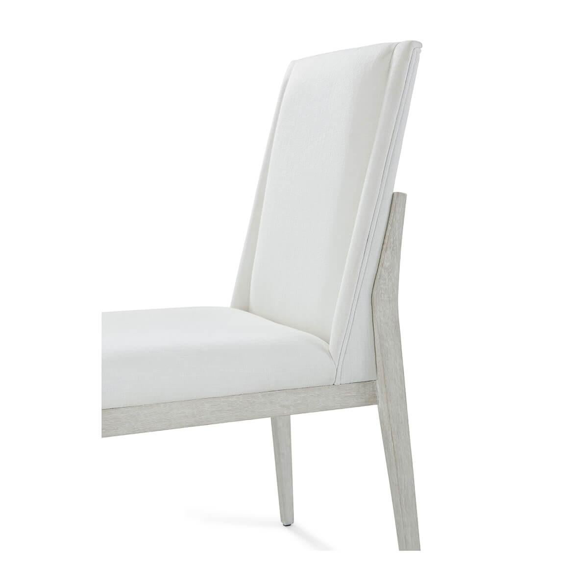Contemporary Coastal Breeze Upholstered Side Chair For Sale