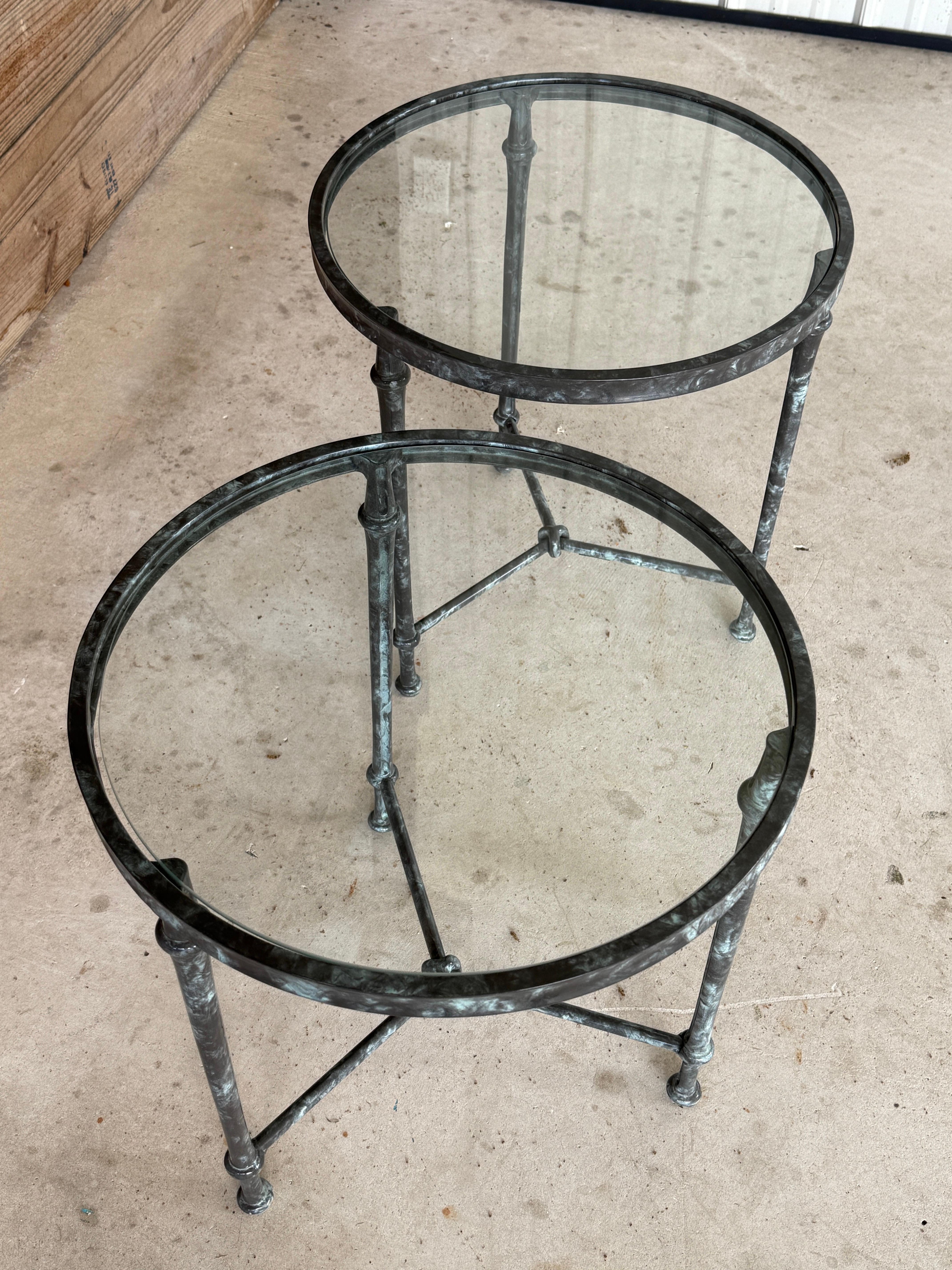 American Coastal Brown Jordan Aluminum Side Tables