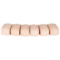 Coastal-Serviergeschirrringe aus Keramik – 6er-Set