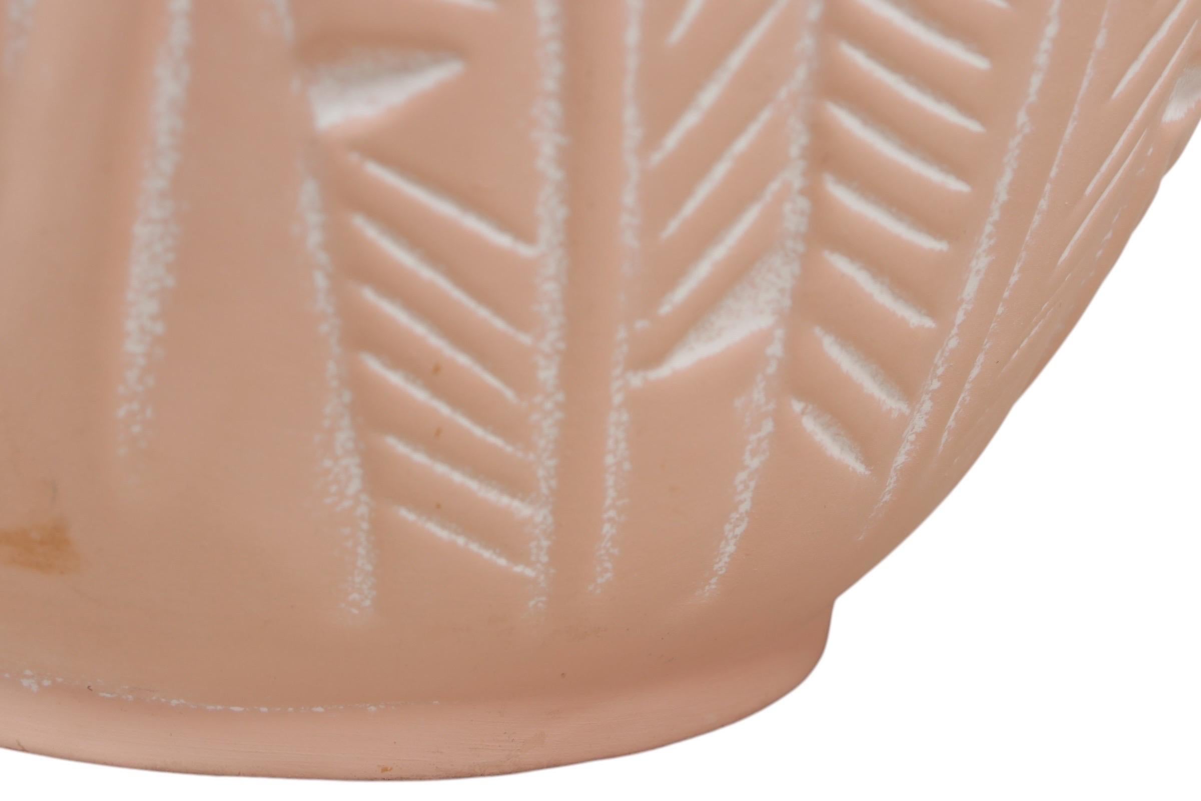 Coastal Ceramic Table Lamps in Peach - a Pair 1