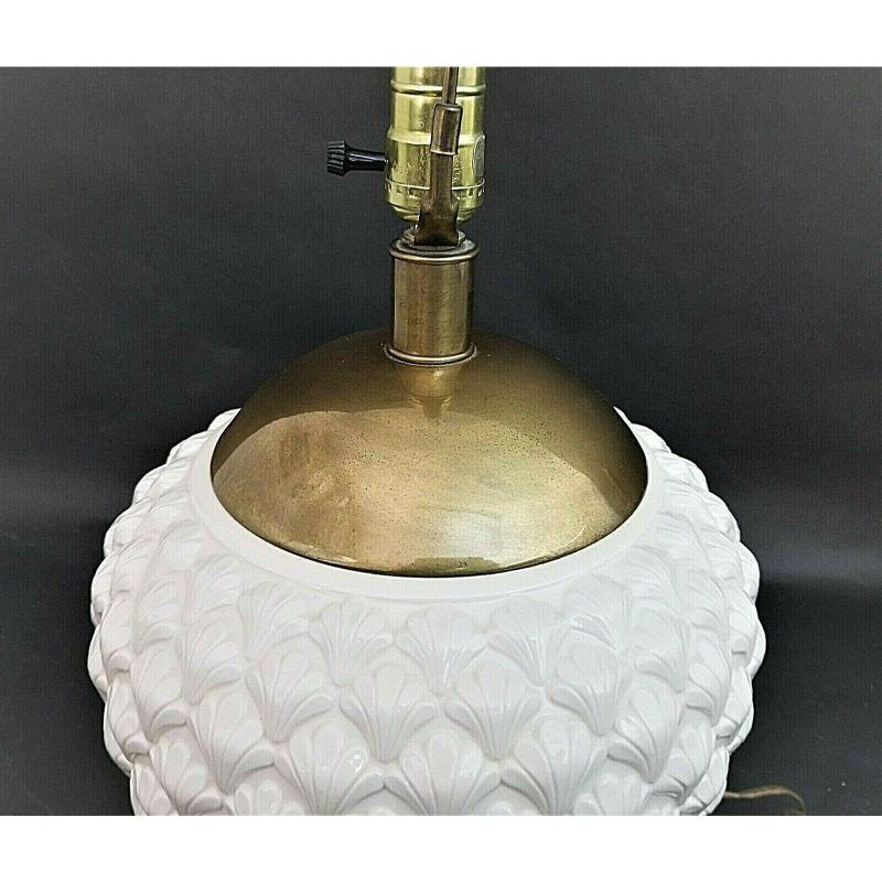 Coastal Frederick Cooper Beehive Ceramic Table Lamp For Sale 1