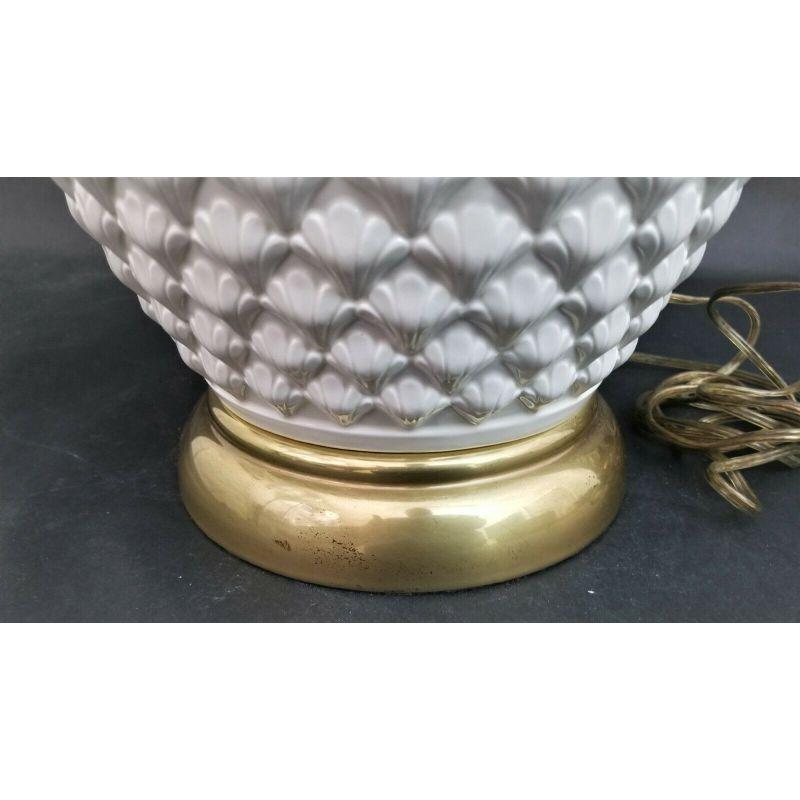 Coastal Frederick Cooper Beehive Ceramic Table Lamp For Sale 2