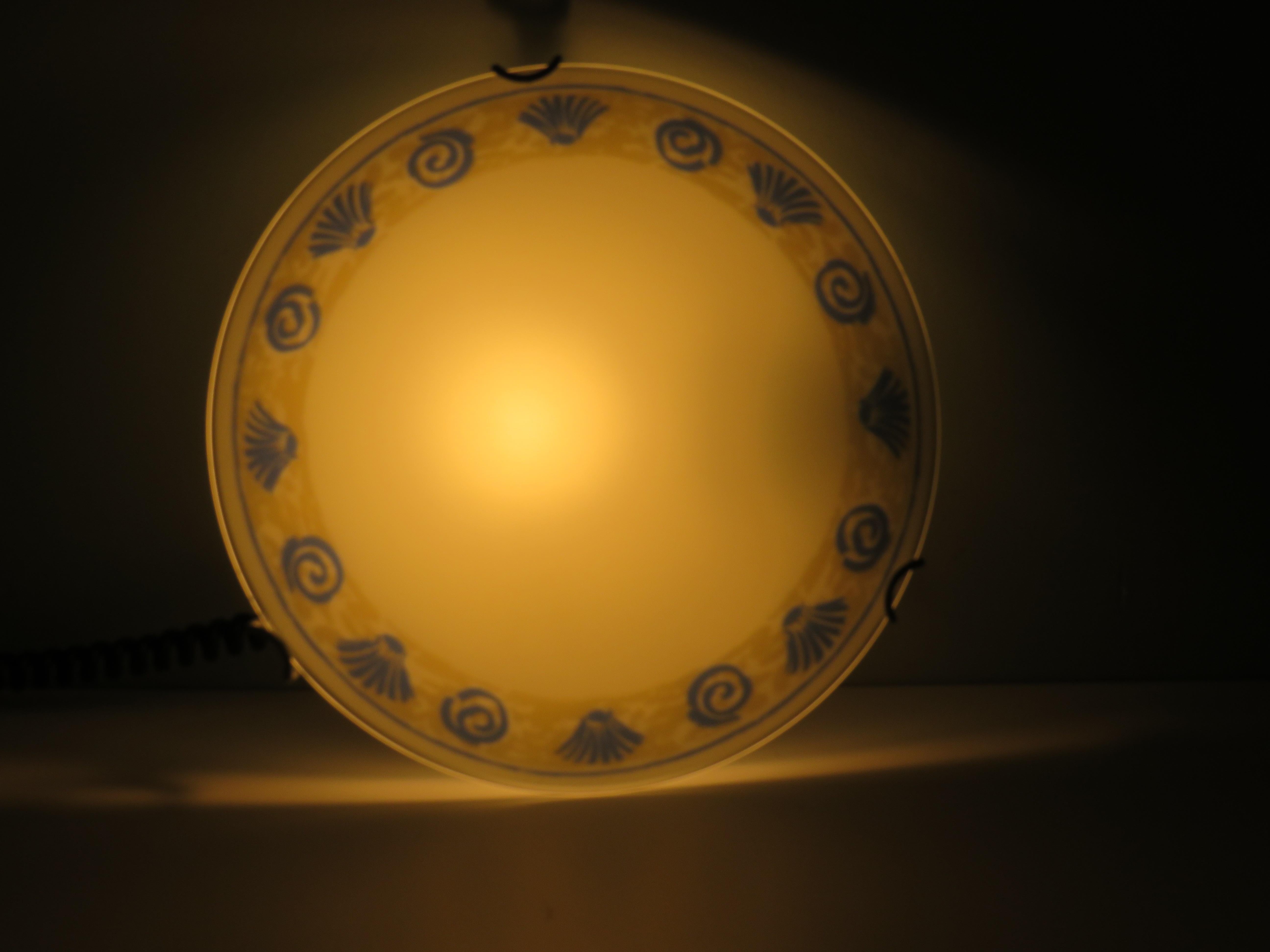 Coastal Grandmother Style Ceiling Lamp by Massive, 19701980 For Sale