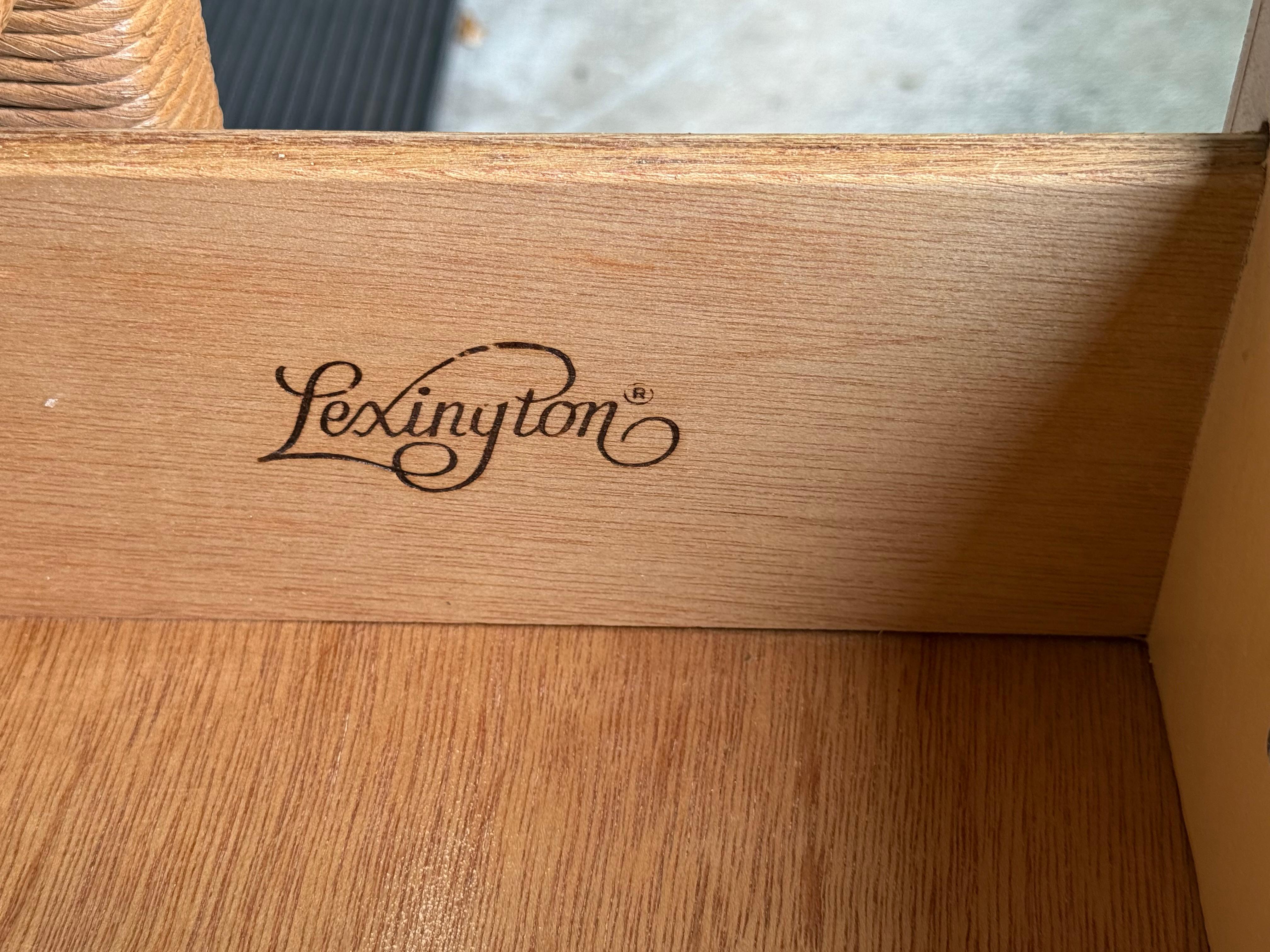 Commode à 6 tiroirs en osier tressé A Link pour Lexington HENRY en vente 6