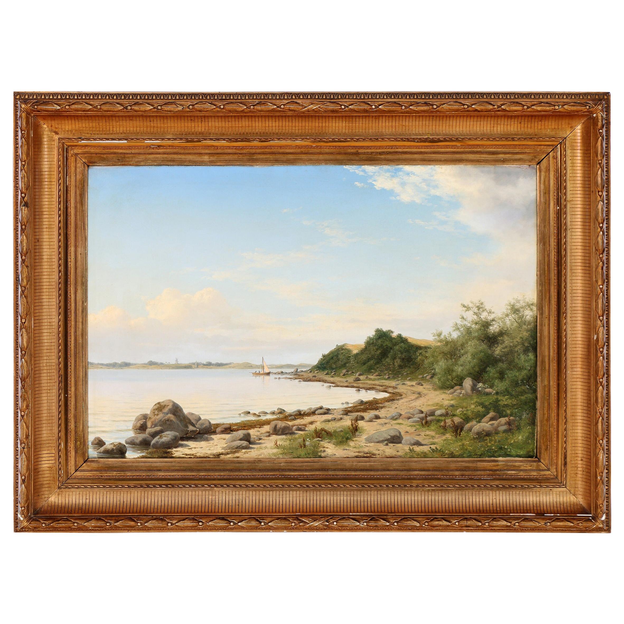 Coastal Landscape Painting by Carl Baagøe