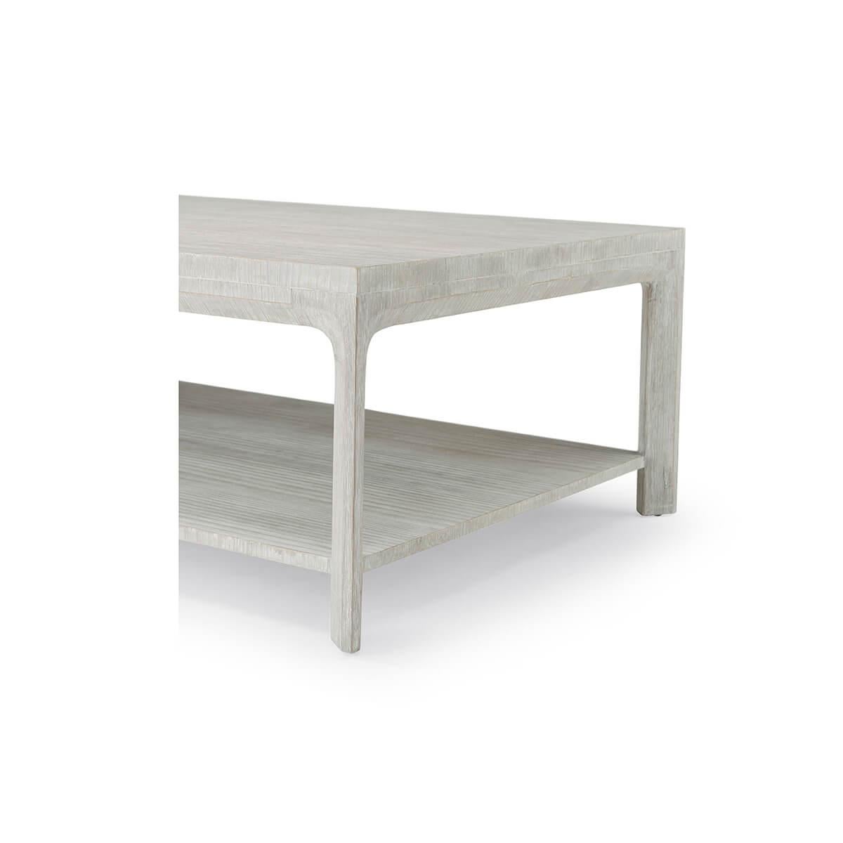 Contemporary Coastal Modern Coffee Table For Sale