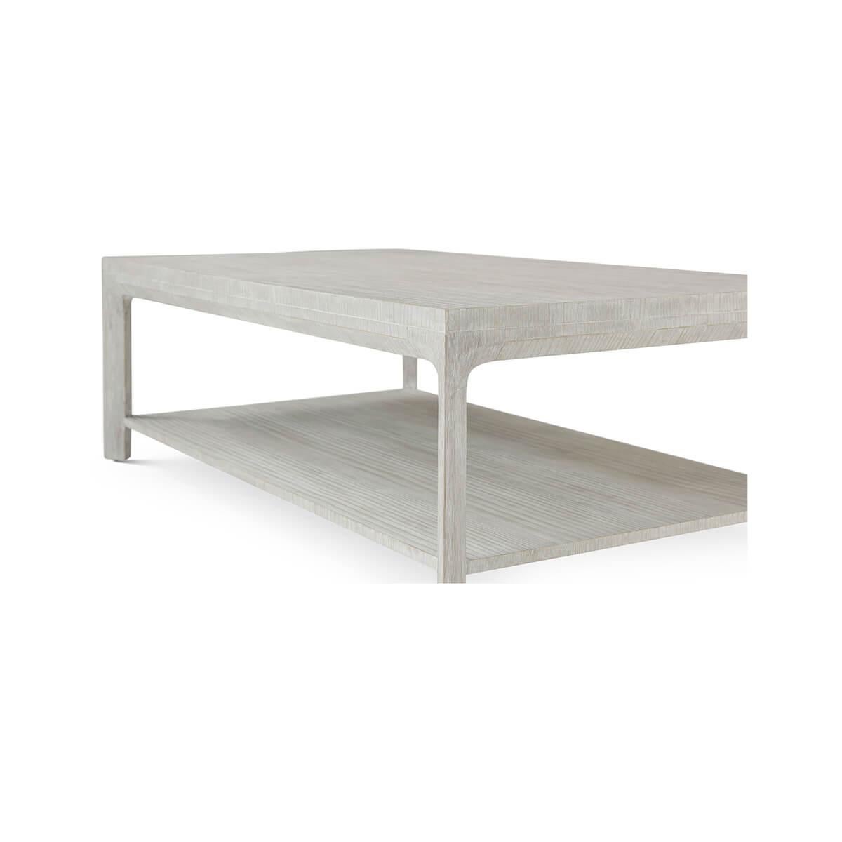 Contemporary Coastal Modern Coffee Table For Sale