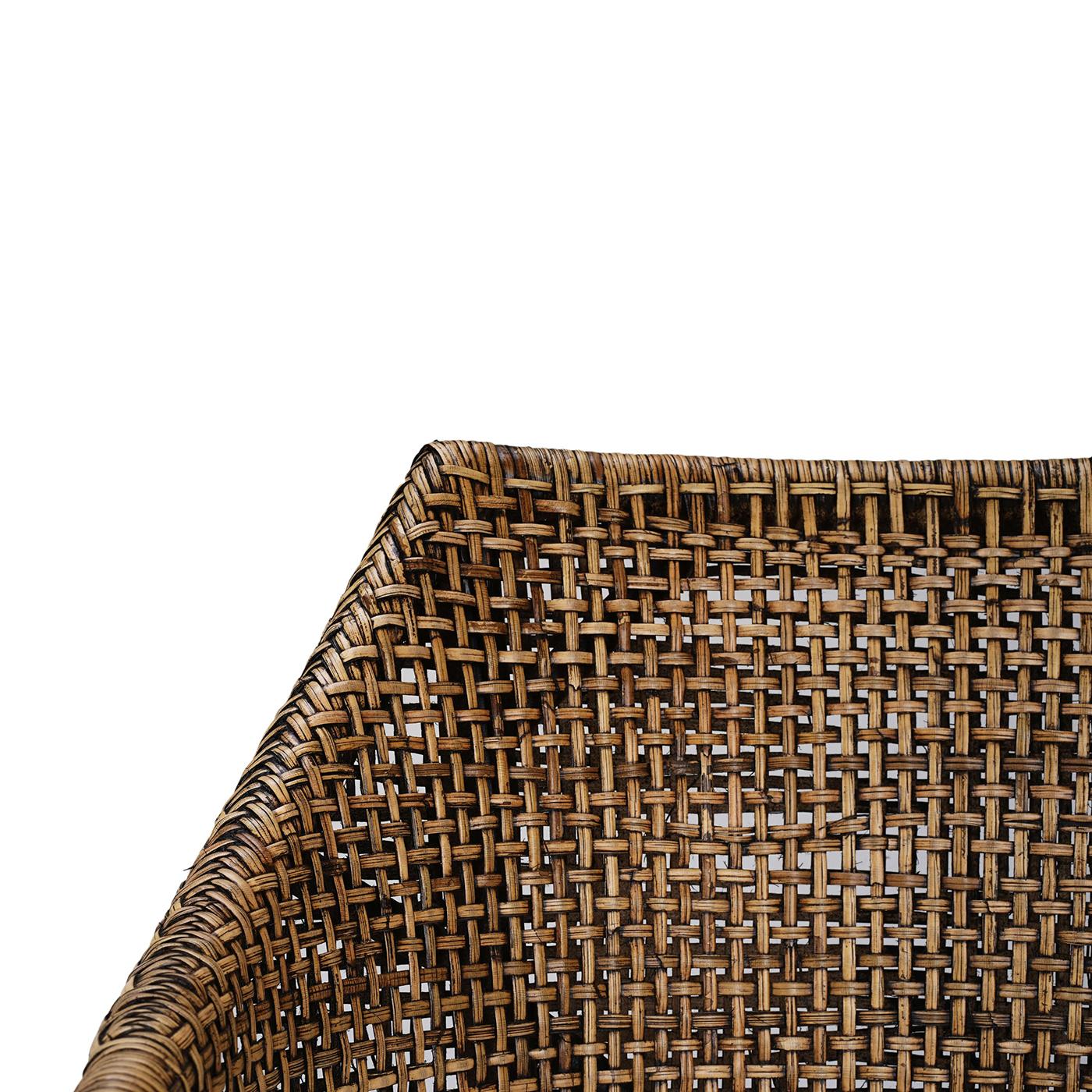 Indonesian Coastal Rattan Counter Stool For Sale