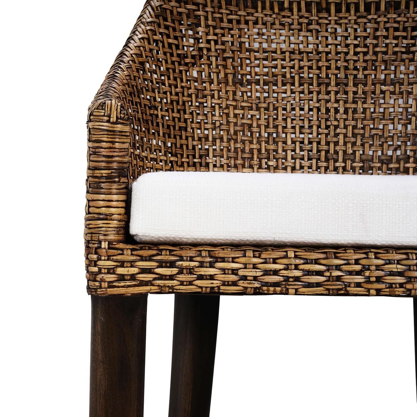 Coastal Rattan Counter Stool In New Condition For Sale In Westwood, NJ