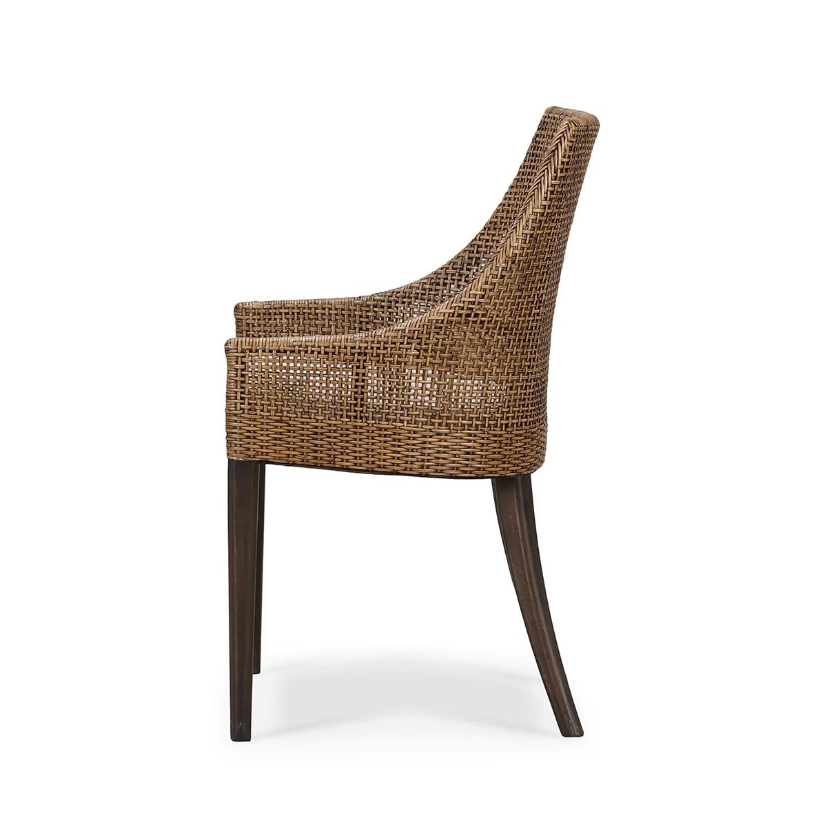 Rattan-Esszimmerstuhl für die Küste (Organische Moderne) im Angebot