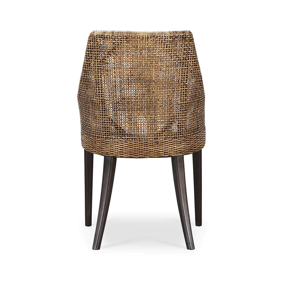 Rattan-Esszimmerstuhl für die Küste (Indonesisch) im Angebot