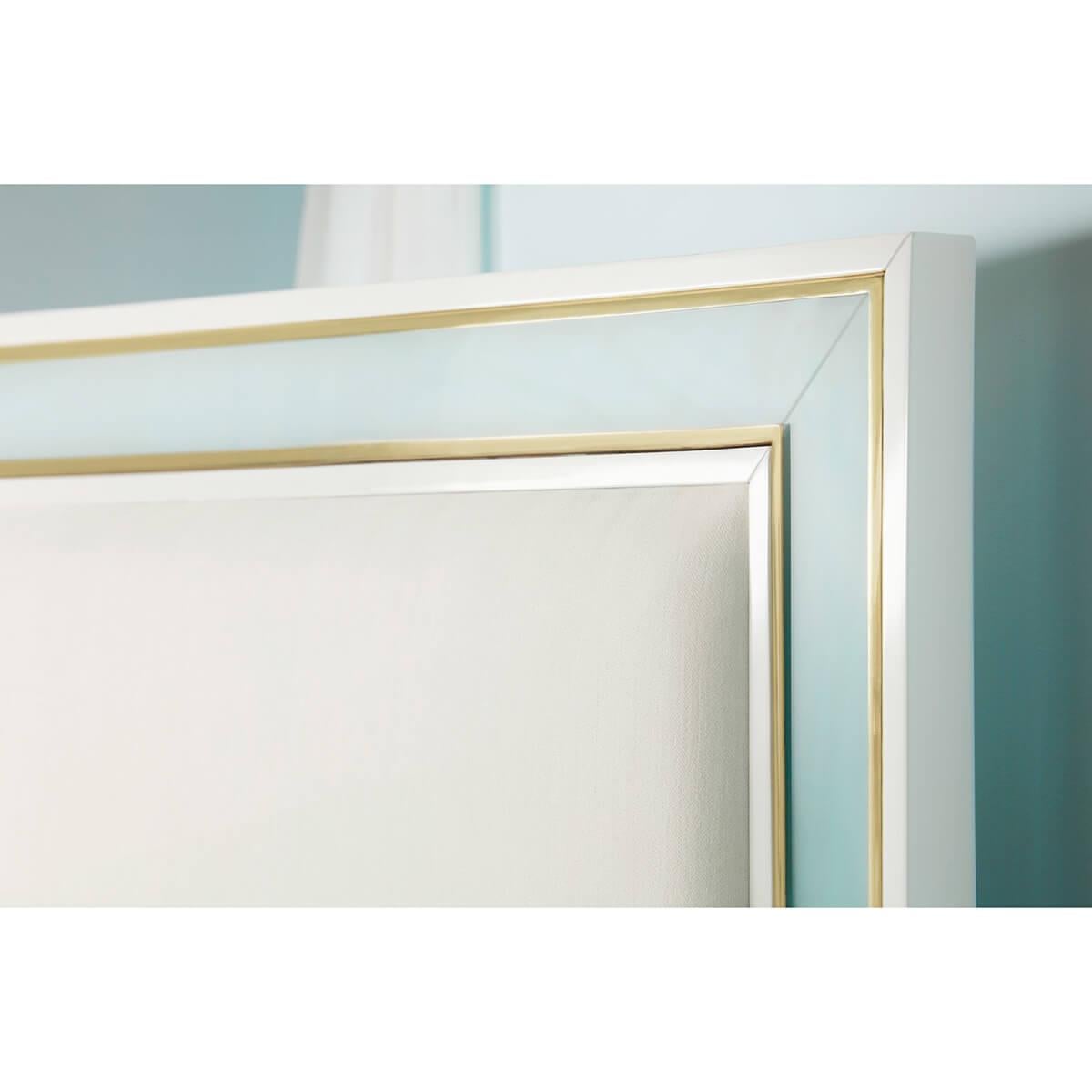 Modern Coastal Sea Glass Bed, US King For Sale