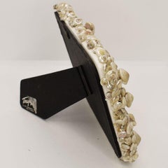 Coastal Shiny Shell Folk Art Photo Frame