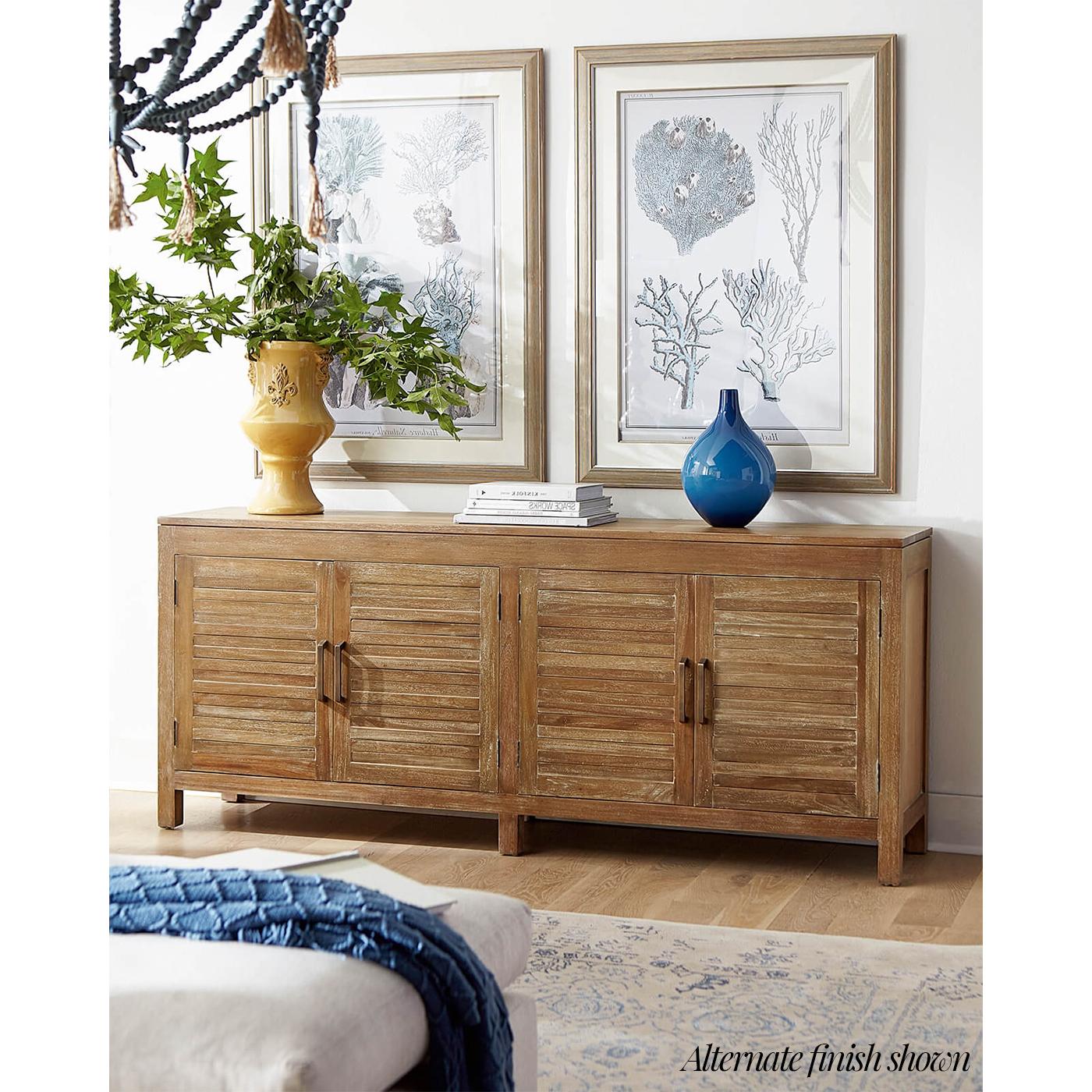 Coastal Sideboard - Antique French Oak Finish For Sale 3