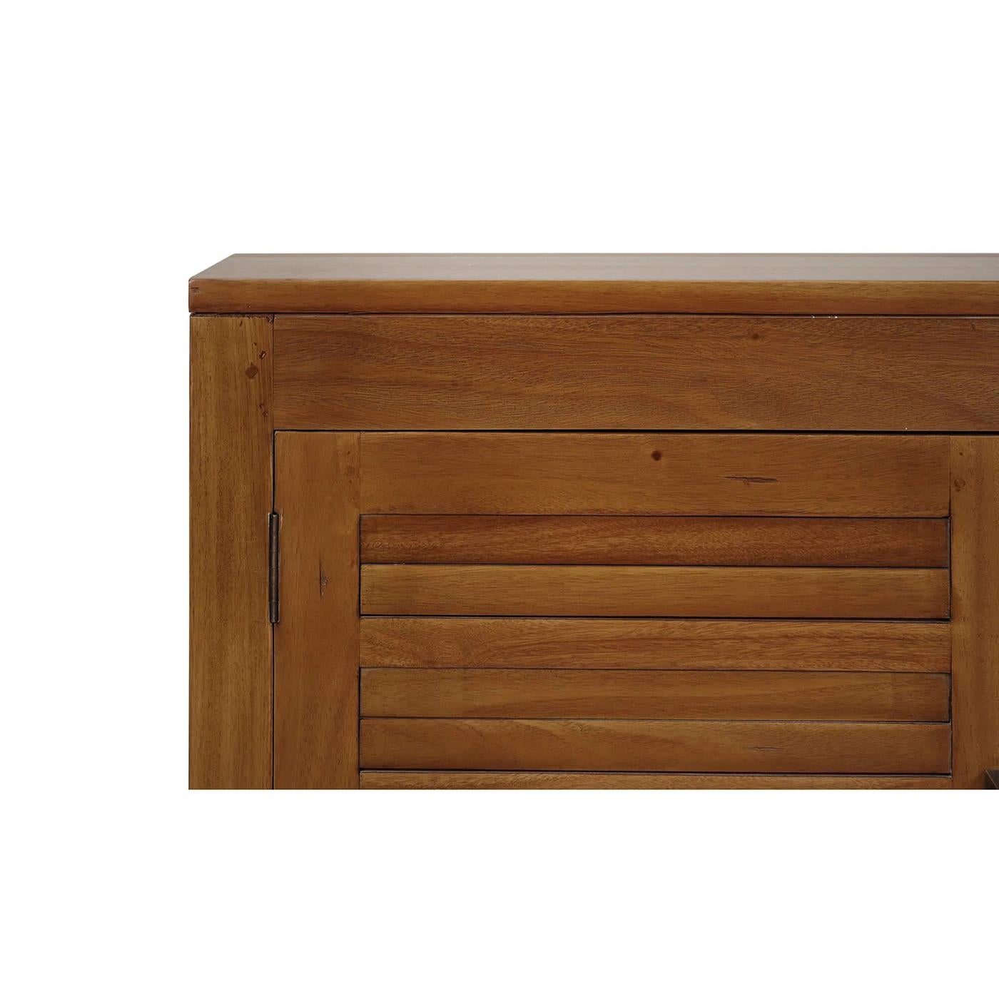 Contemporary Coastal Sideboard - Antique French Oak Finish For Sale