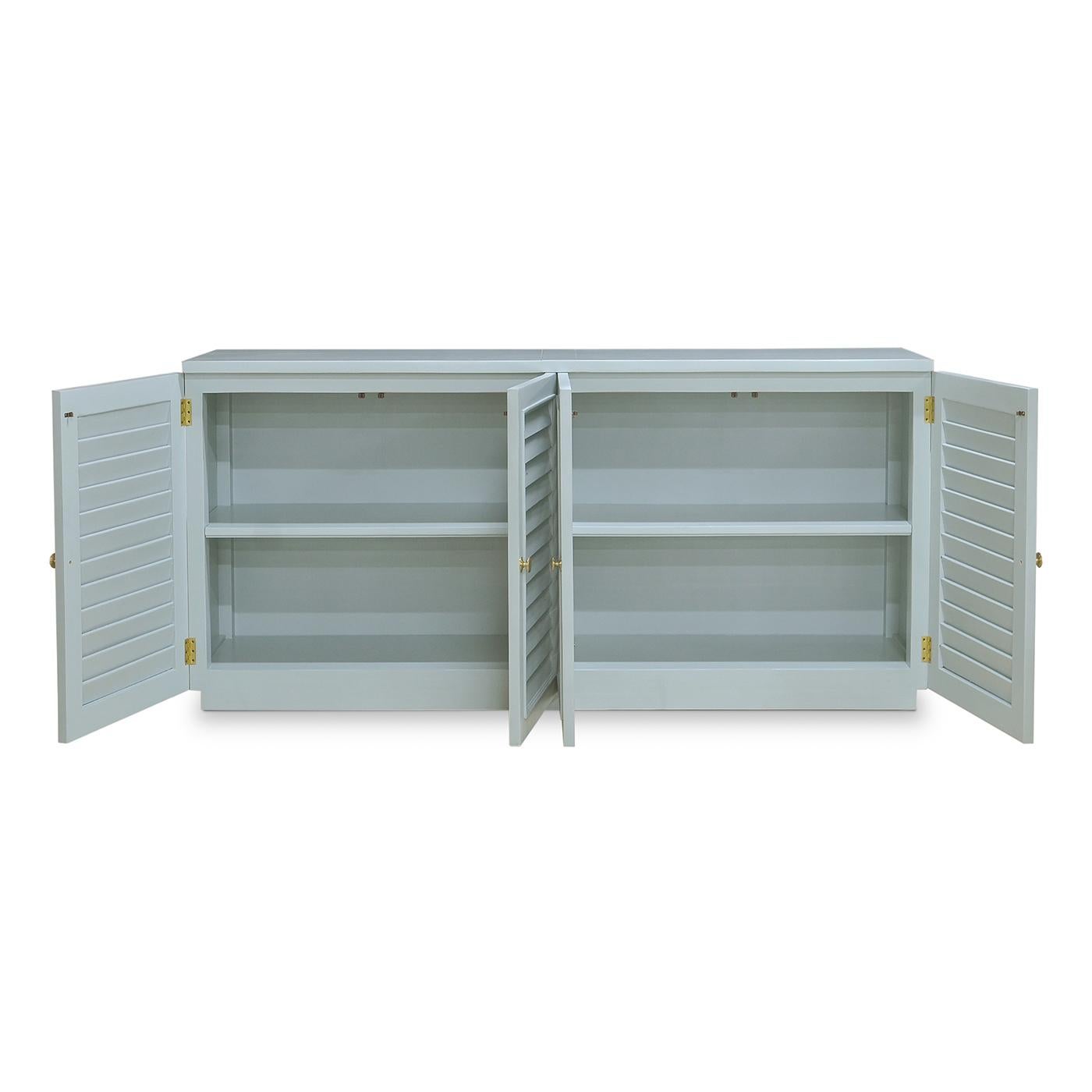 Country Coastal Sideboard - Ocean Blue For Sale