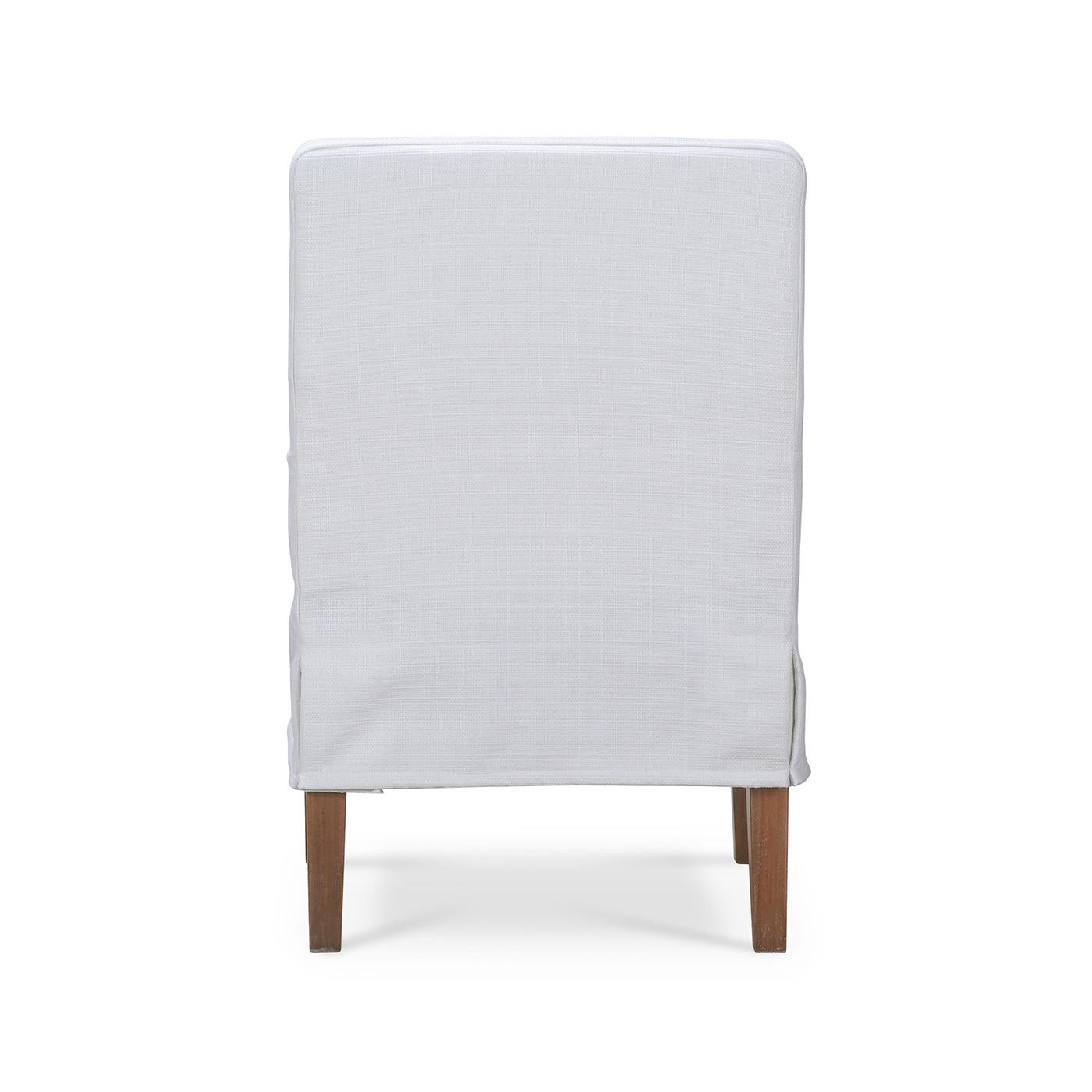 Coastal Slipcovered Esszimmersessel (21. Jahrhundert und zeitgenössisch) im Angebot