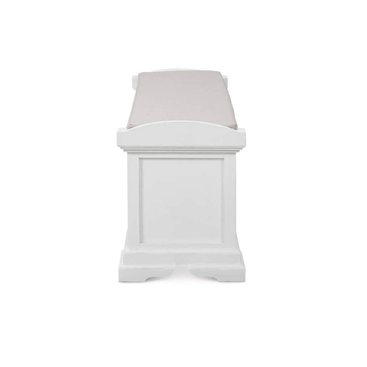 Indonesian Coastal Storage Bench with Cushion For Sale