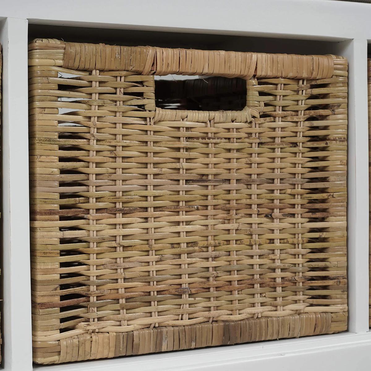 Contemporary Coastal Storage Bench with Cushion For Sale