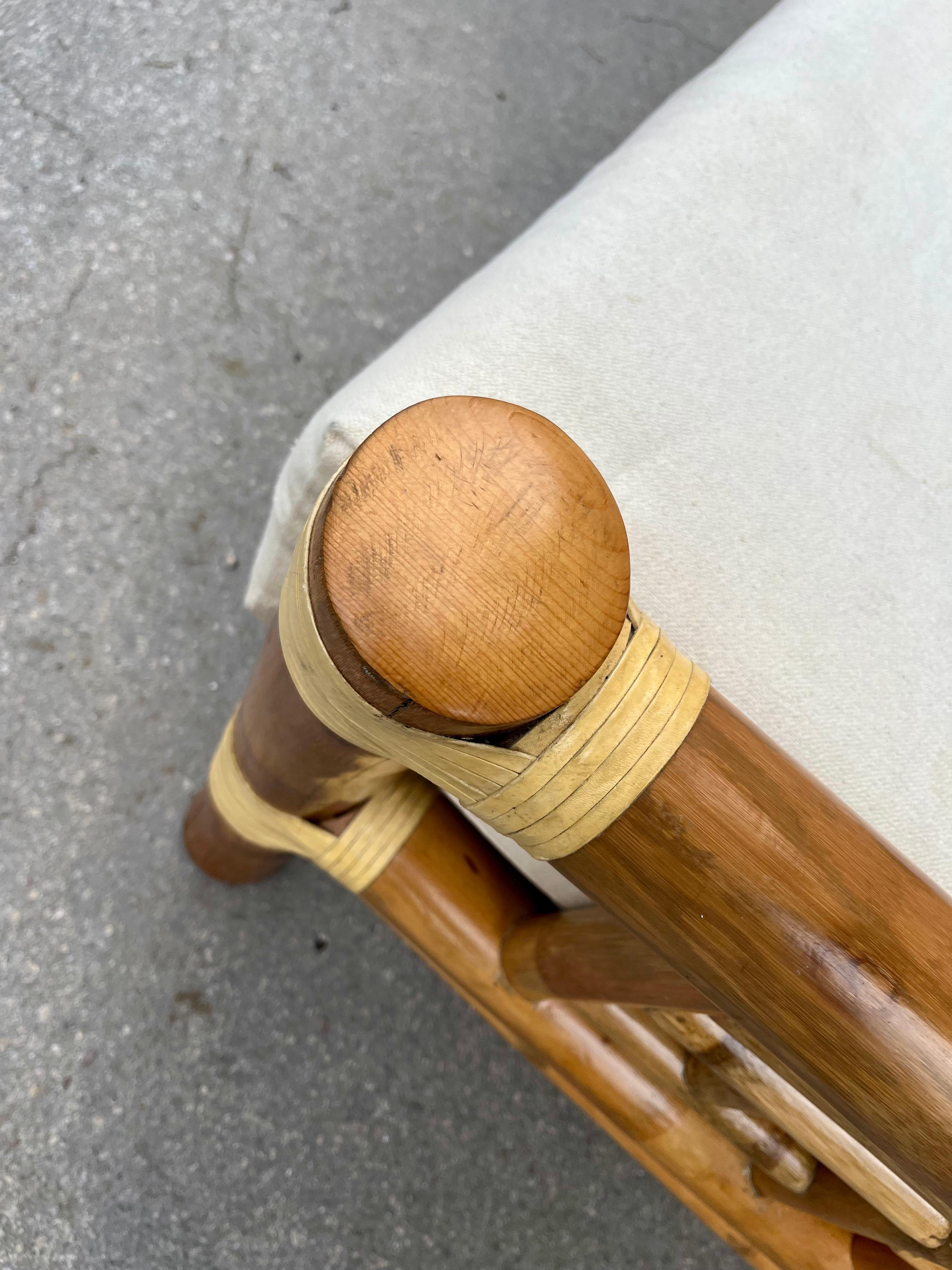 Chaise longue en bambou de style côtier dans le style d'Antonio Budji Layug. Circa 1980 en vente 7