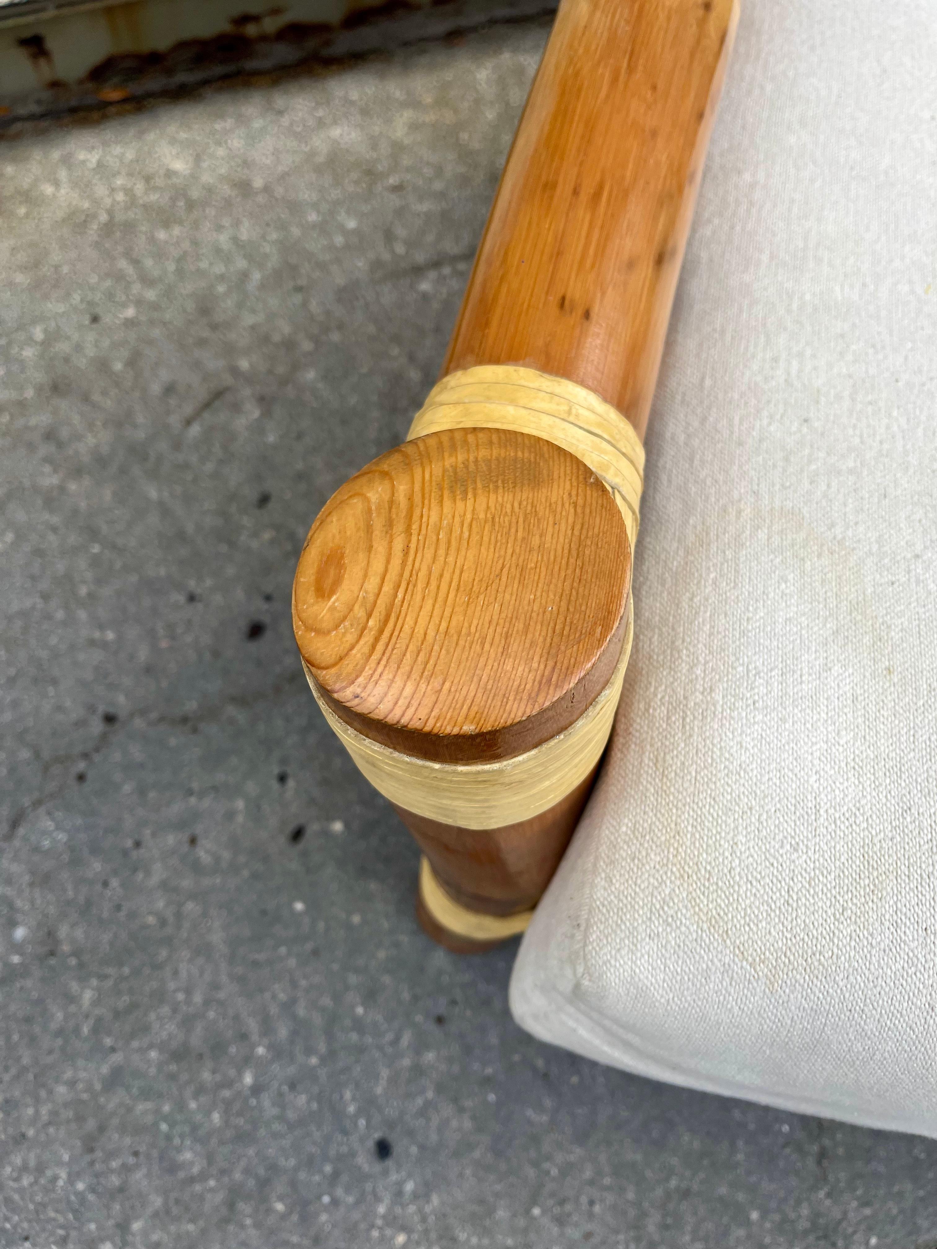 Chaise longue en bambou de style côtier dans le style d'Antonio Budji Layug. Circa 1980 en vente 8