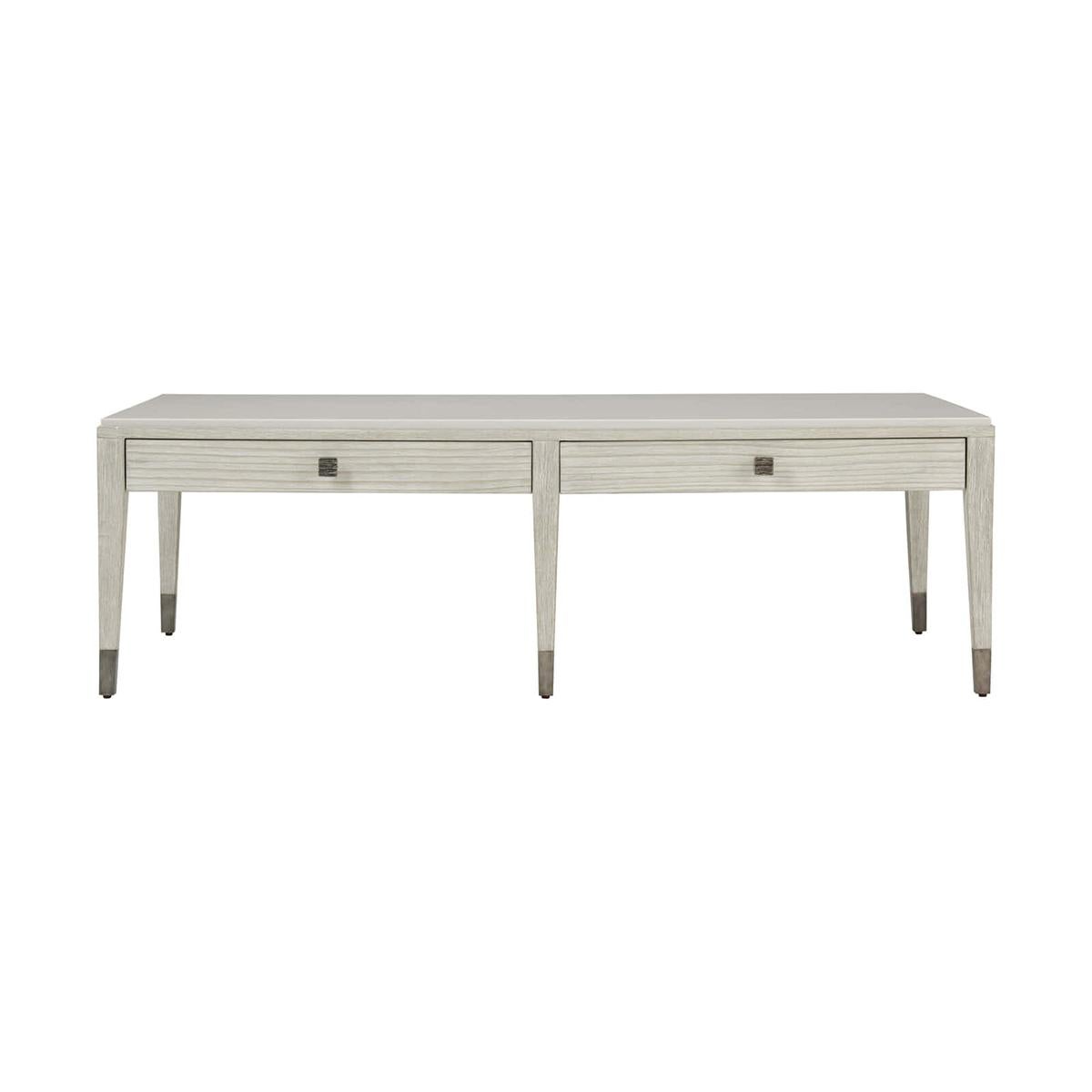 Modern Coastal Style Cocktail Table For Sale