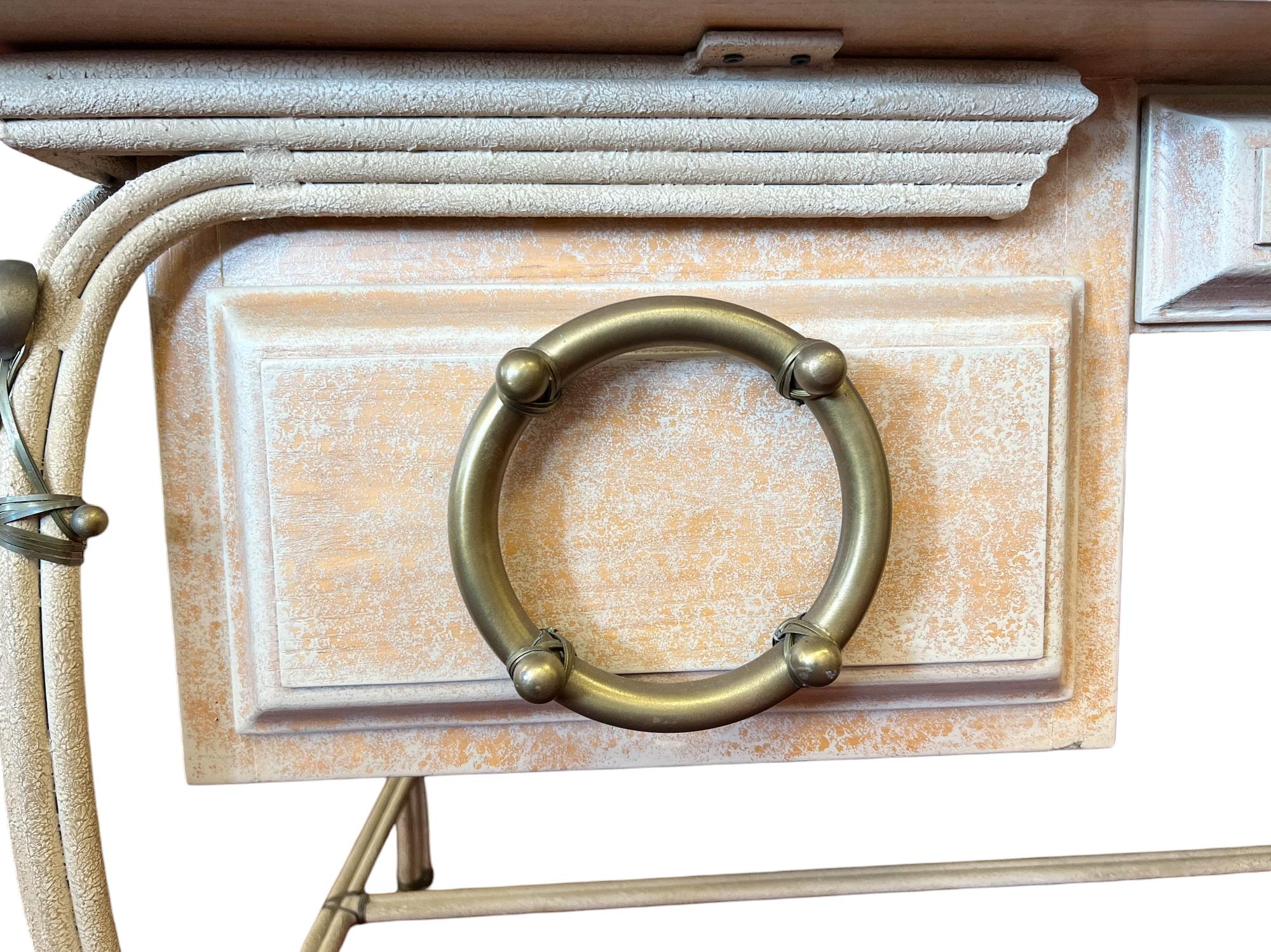Metal Coastal Style Executive Desk by Charles Hart For Sale