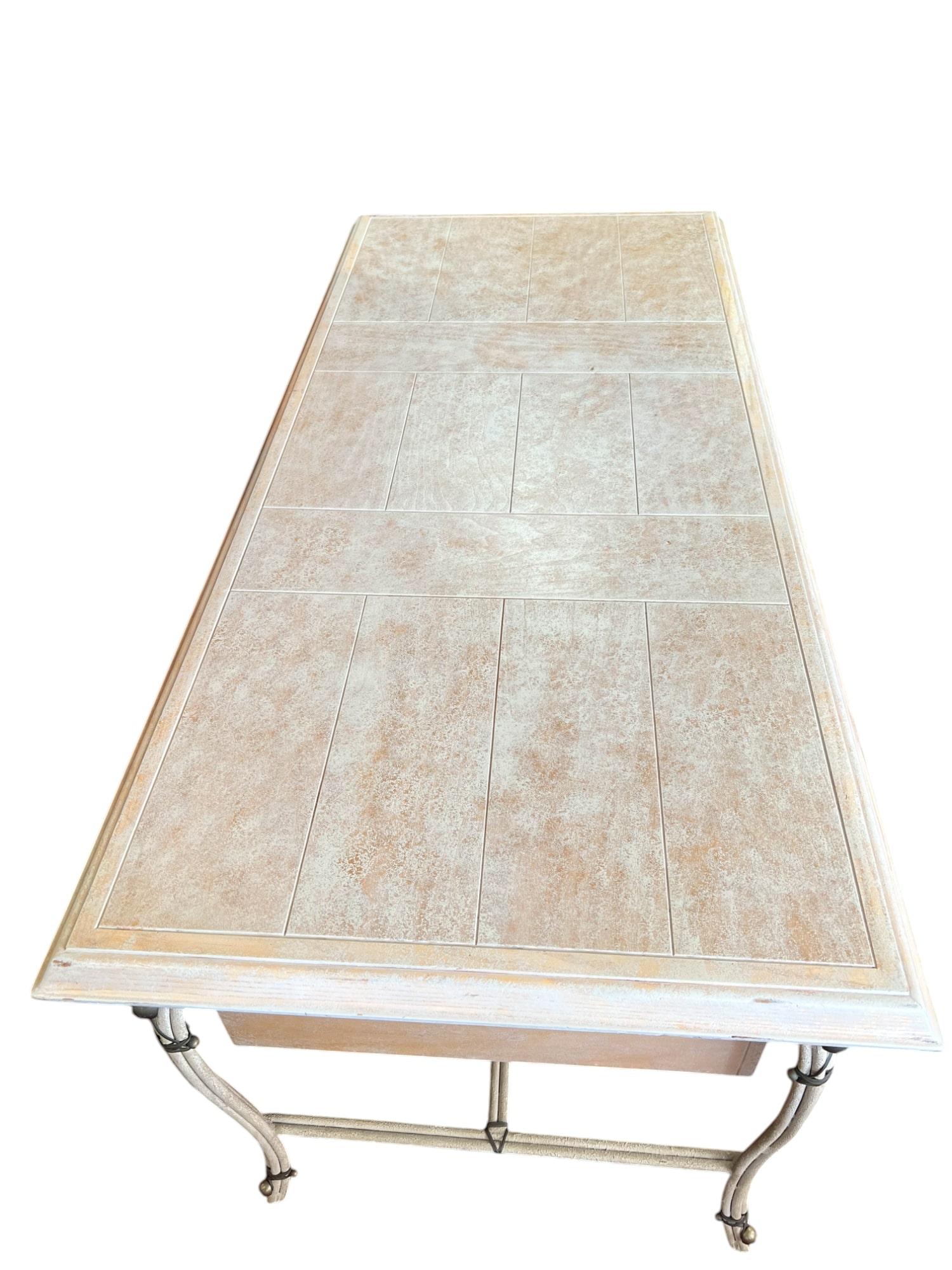 Coastal Style Executive Desk by Charles Hart For Sale 5