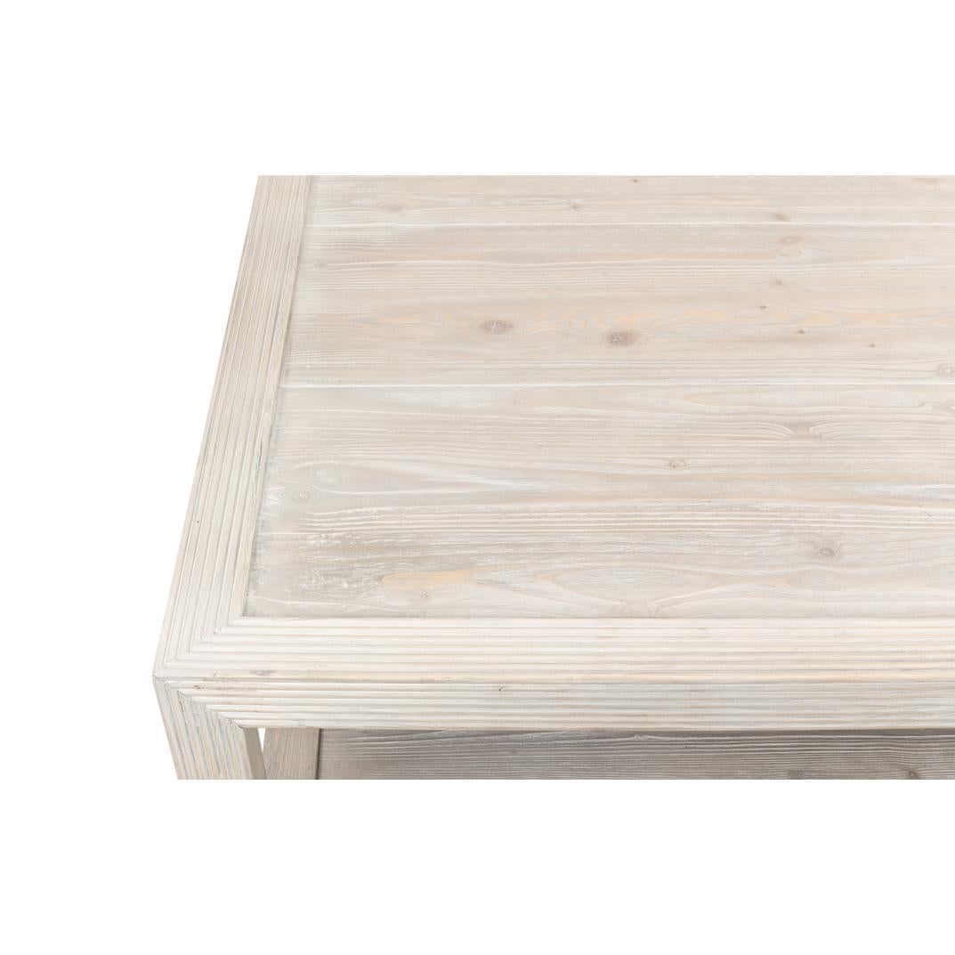 Coastal Style Large Square Coffee Table For Sale 2