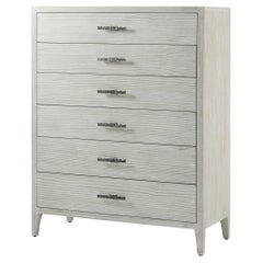 Coastal Style Painted Tall Chest