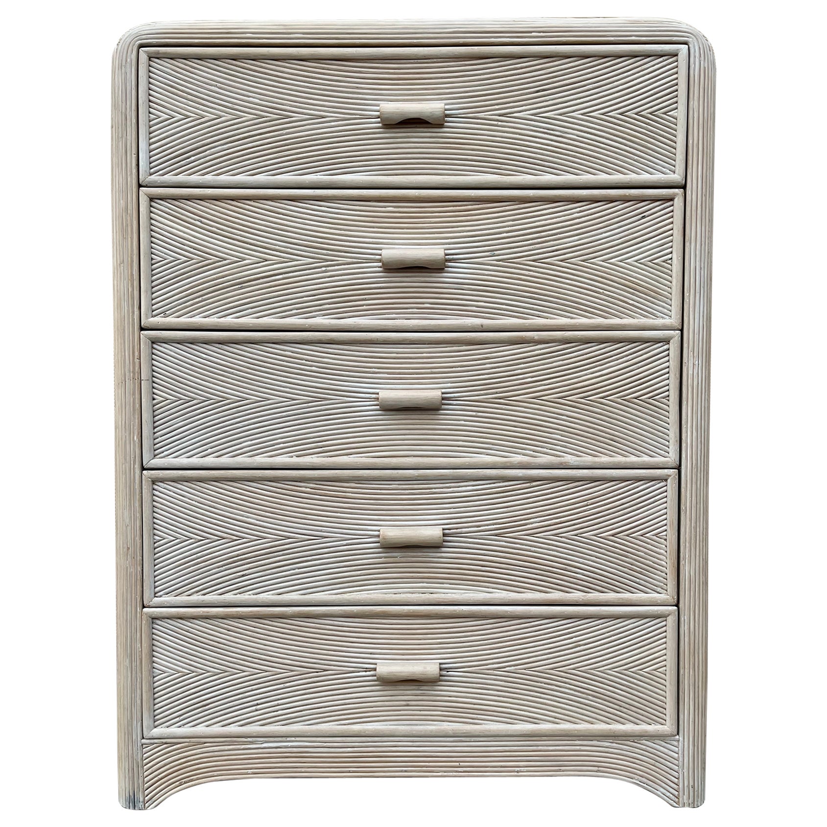 Buffet haut Pencil Reed de style côtier