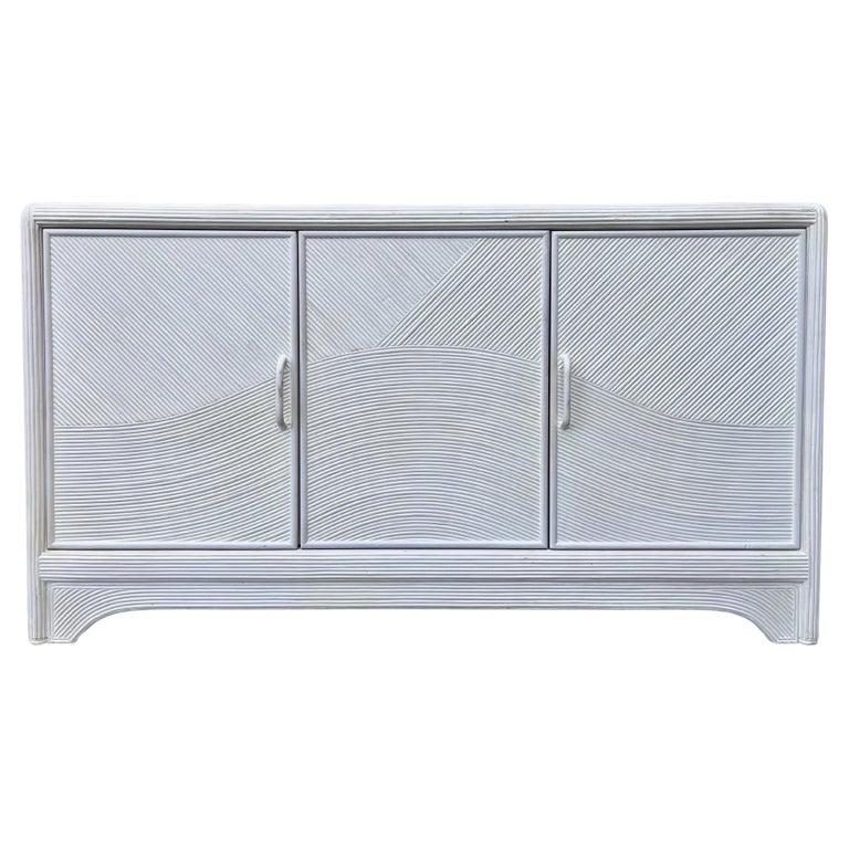 Coastal Style Pencil Reed Sideboard/ Credenza in the Gabriella Crespi ...