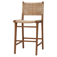 Tabouret de comptoir en teck