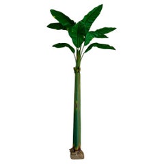 Coastal Tropical Green Banana Canvas Tree