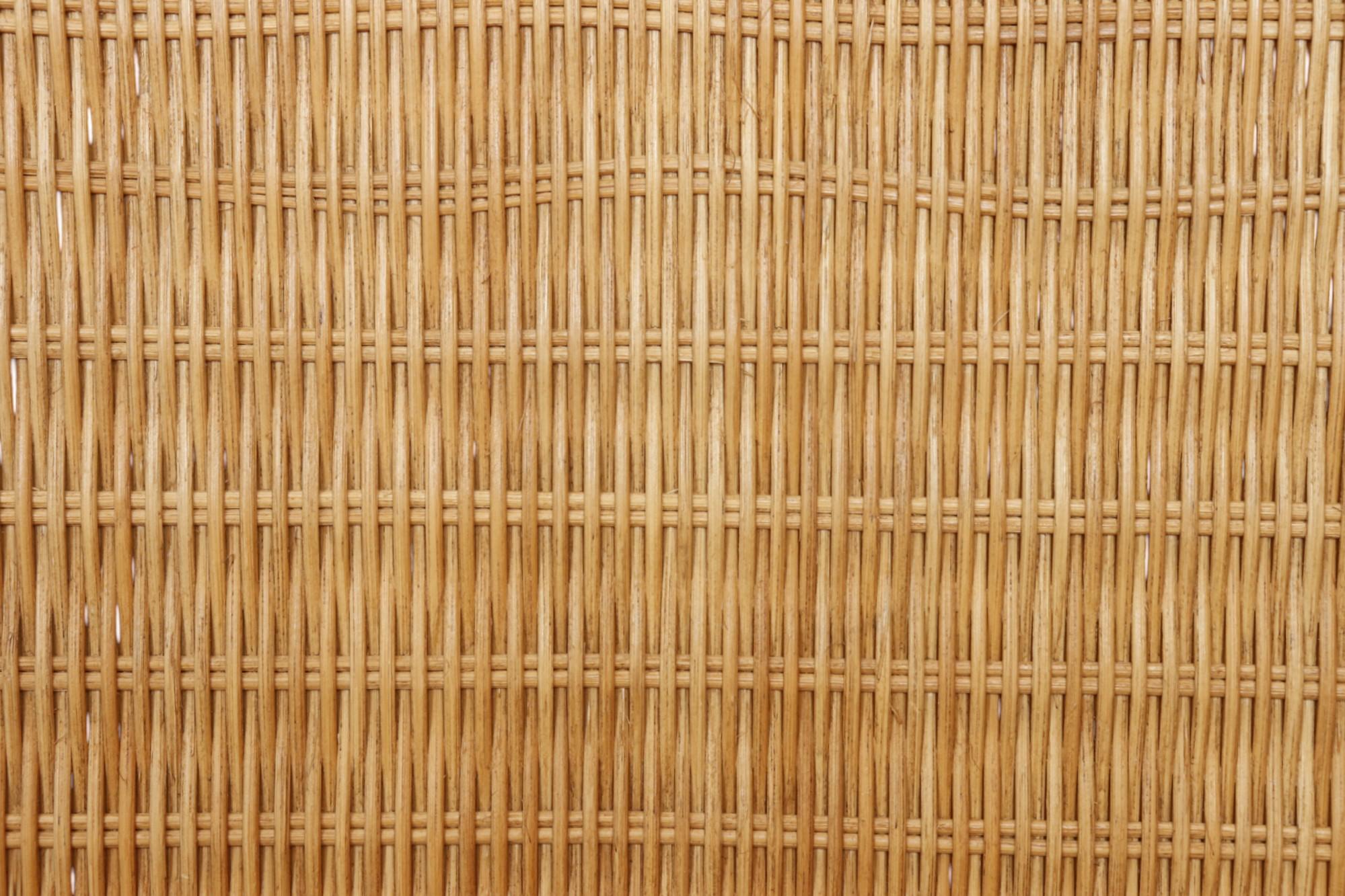 Testiere gemelle in rattan, una coppia In condizioni buone in vendita a Bradenton, FL