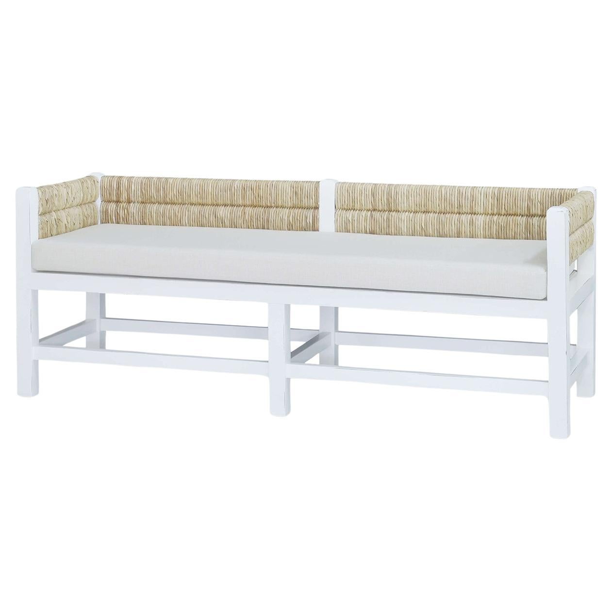 Coastal White Bench