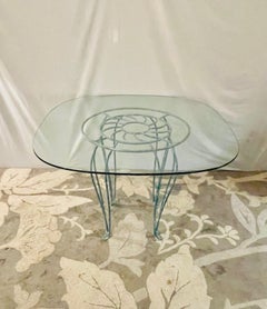 Coastal Wrought Iron Seashell Table