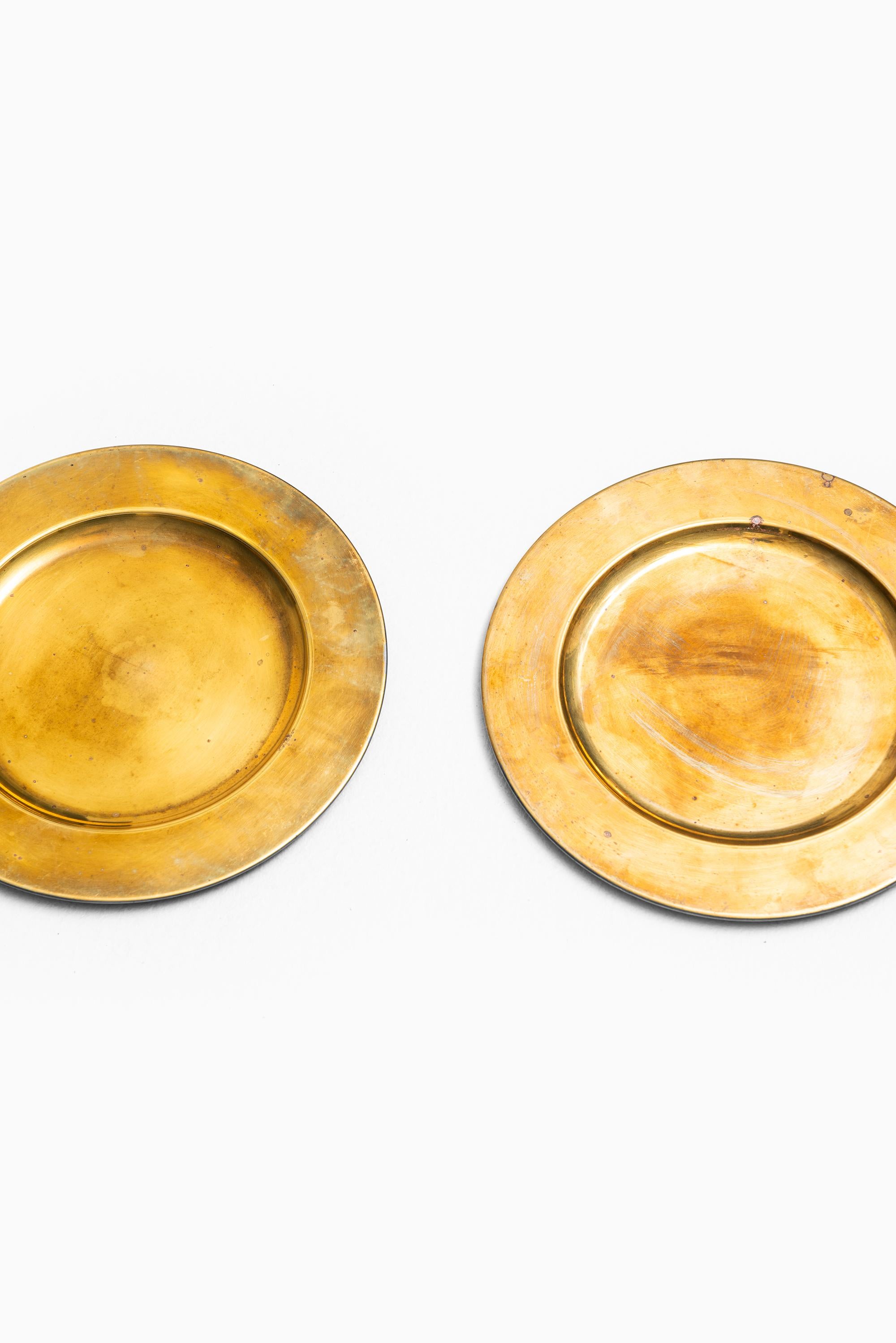 Untersetzer-Essteller aus Messing, hergestellt von Stelton in Dänemark (Skandinavische Moderne) im Angebot
