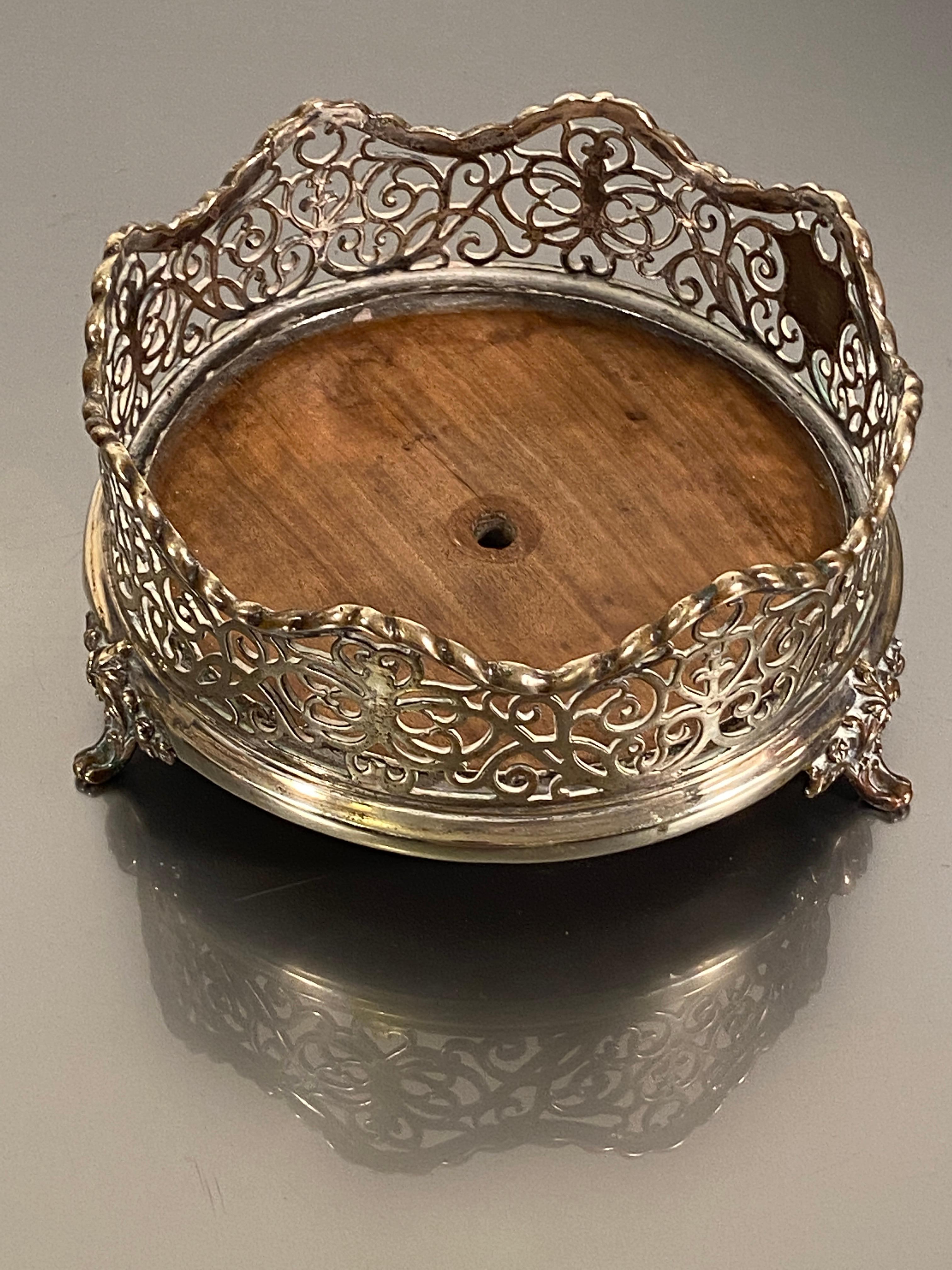 Coaster Silver Plated Champagne Magnum Jeroboam Wine Bottle, circa 1880 5