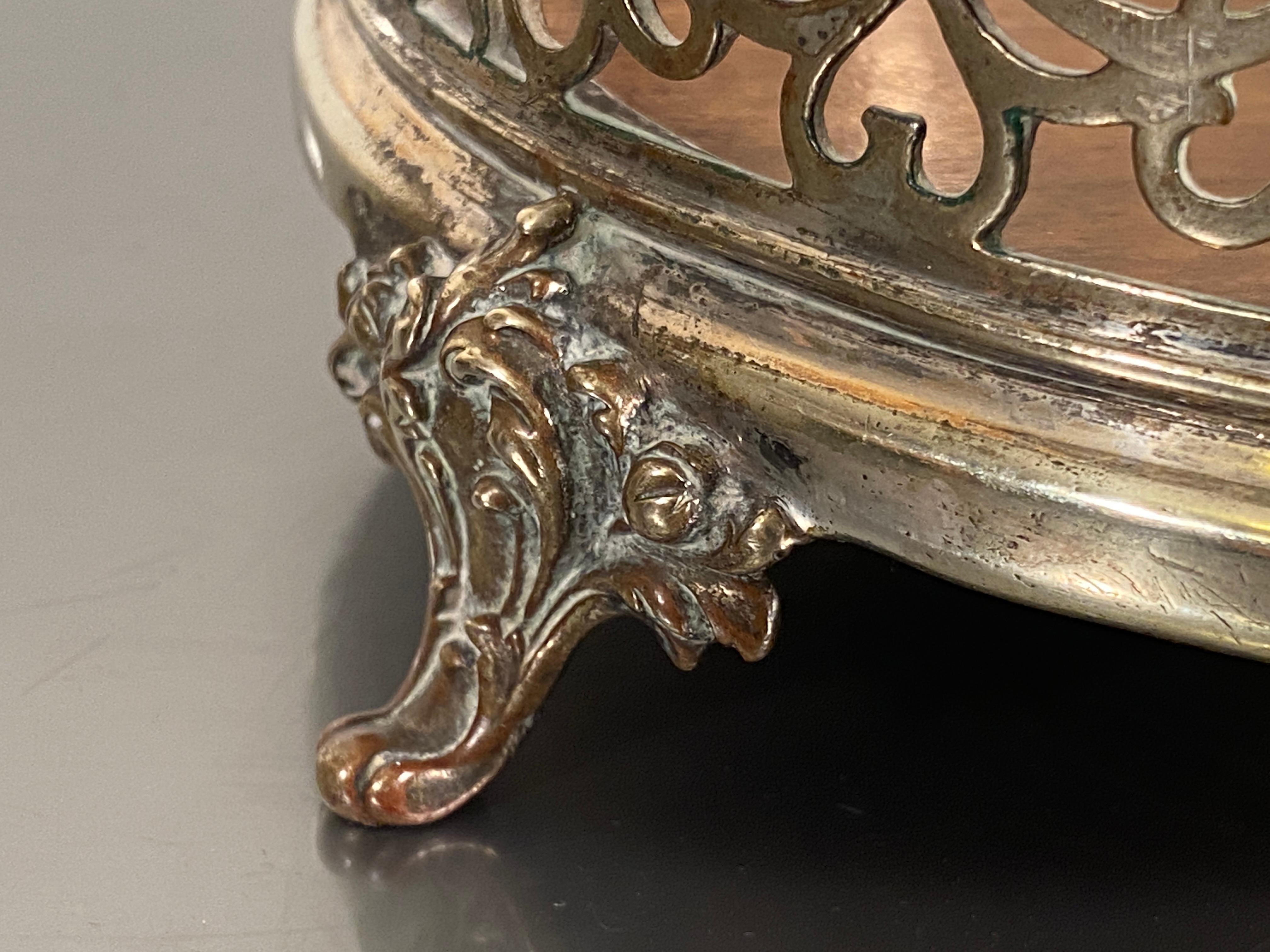 Coaster Silver Plated Champagne Magnum Jeroboam Wine Bottle, circa 1880 1