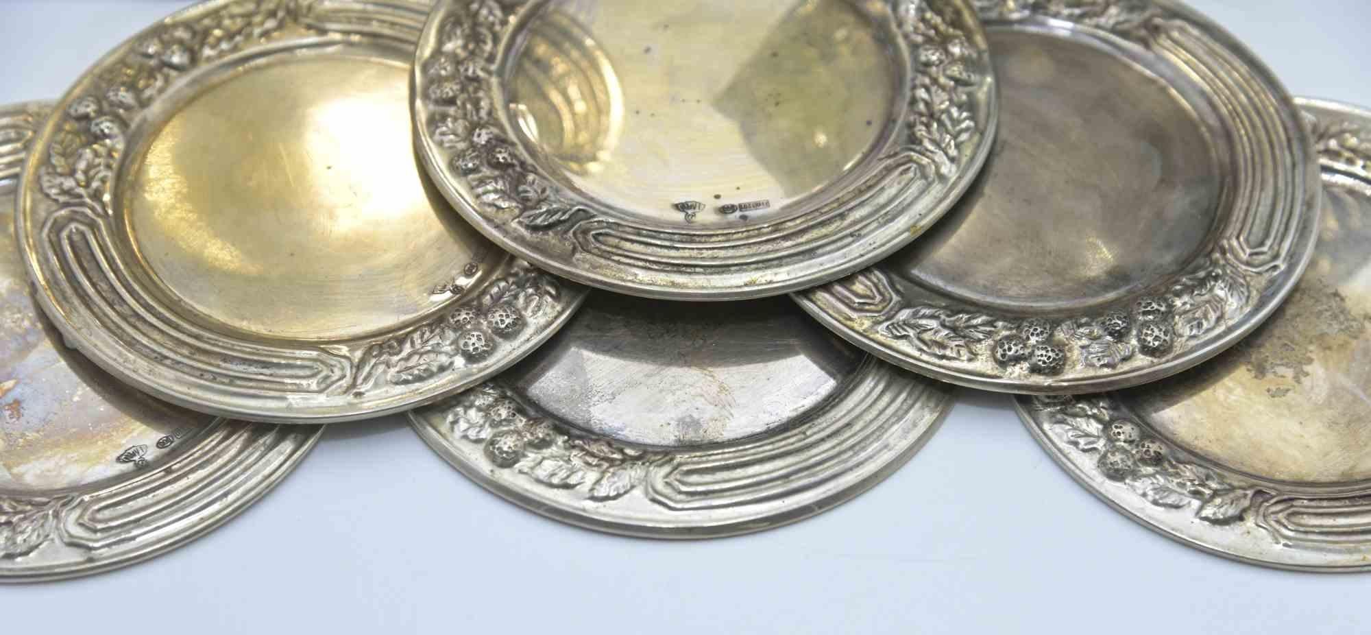 European Coasters Silver Set , Early 20th Century For Sale