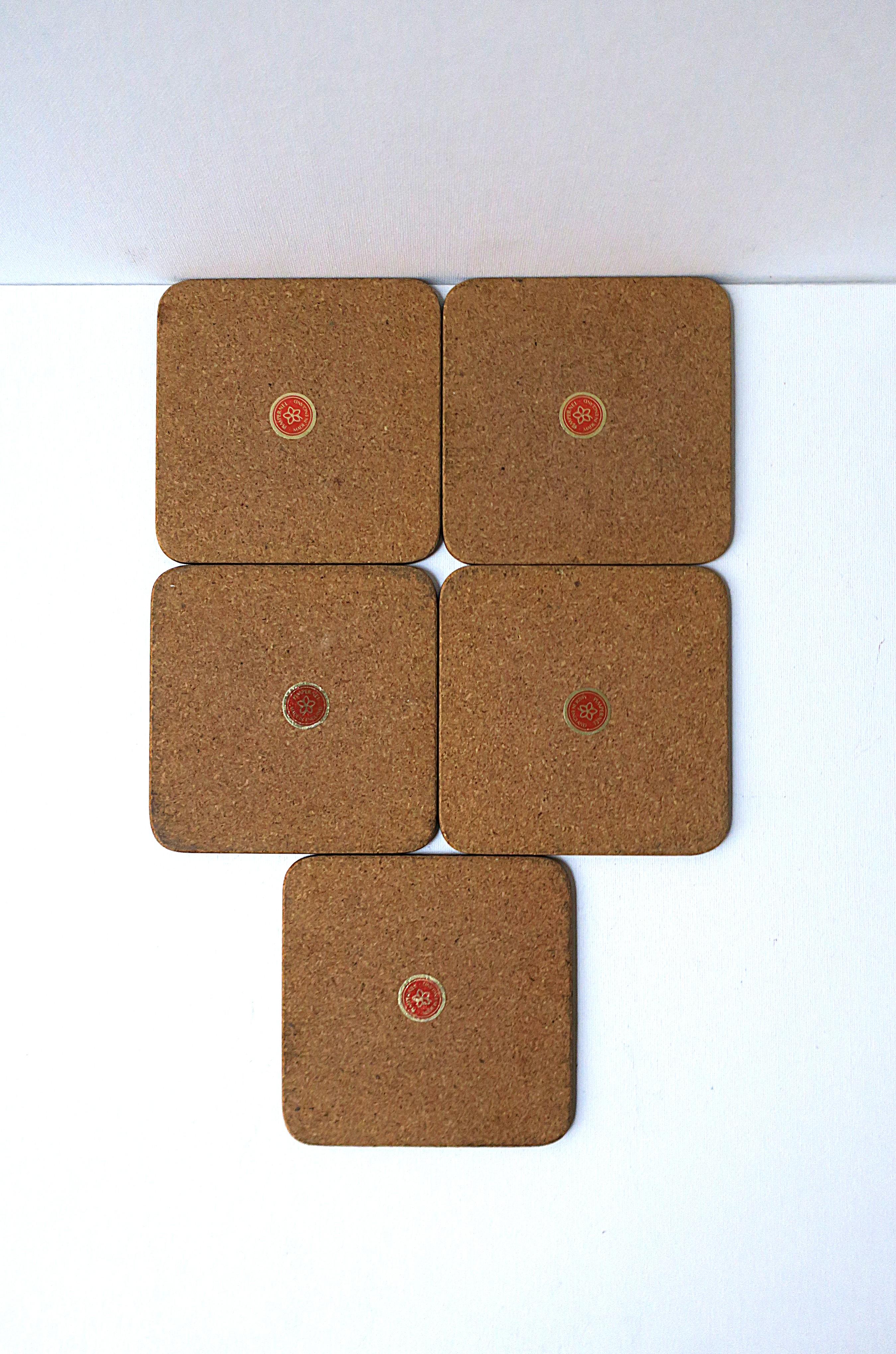 Coasters with Chinoiserie Design For Sale 3