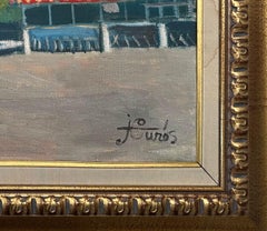 Coastline Landscape Italian Oil Painting