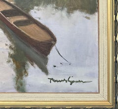 Coastline Landscape Italian Oil Painting