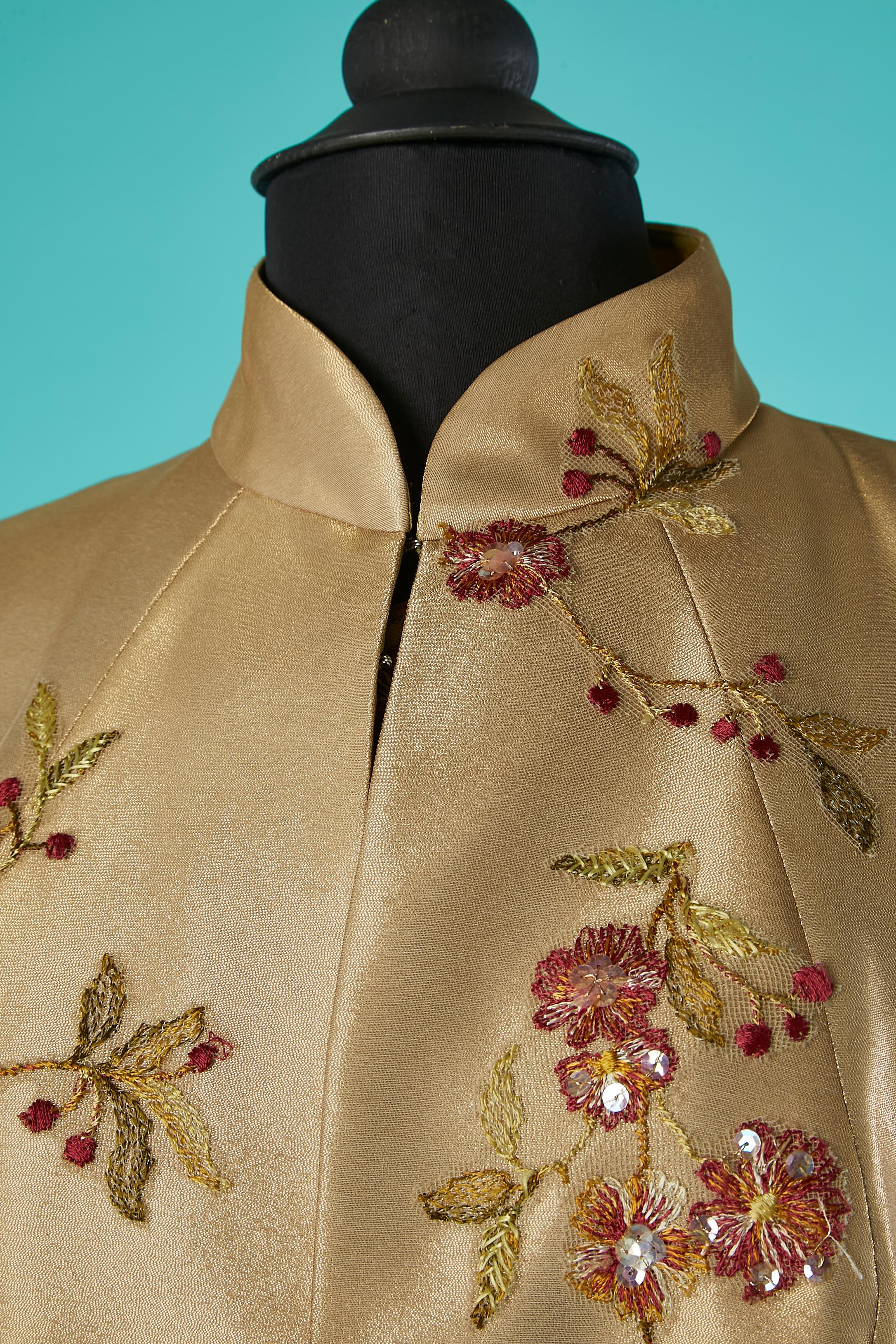 conjunto de abrigo y vestido con bordados Christian Lacroix Mariée Marrón en venta